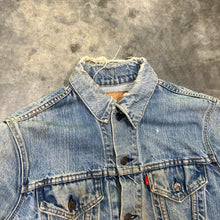Load image into Gallery viewer, 70’s/80’s Levi’s “distressed” denim jacket fits like a M/L
