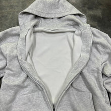 Load image into Gallery viewer, 80’s/90’s “thermal lined” zip up hoodie fits like an L/XL
