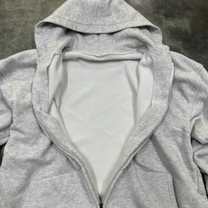 80’s/90’s “thermal lined” zip up hoodie fits like an L/XL