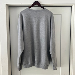 grey plaid woven crewneck sweatshirt L/XL