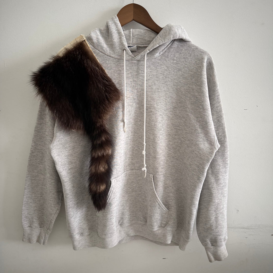 fur shoulder hoodie S/M